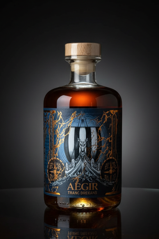 Aegir Rum - Premium Rum mit würziger Eleganz und fruchtiger Tiefe (Bio-Zutaten)